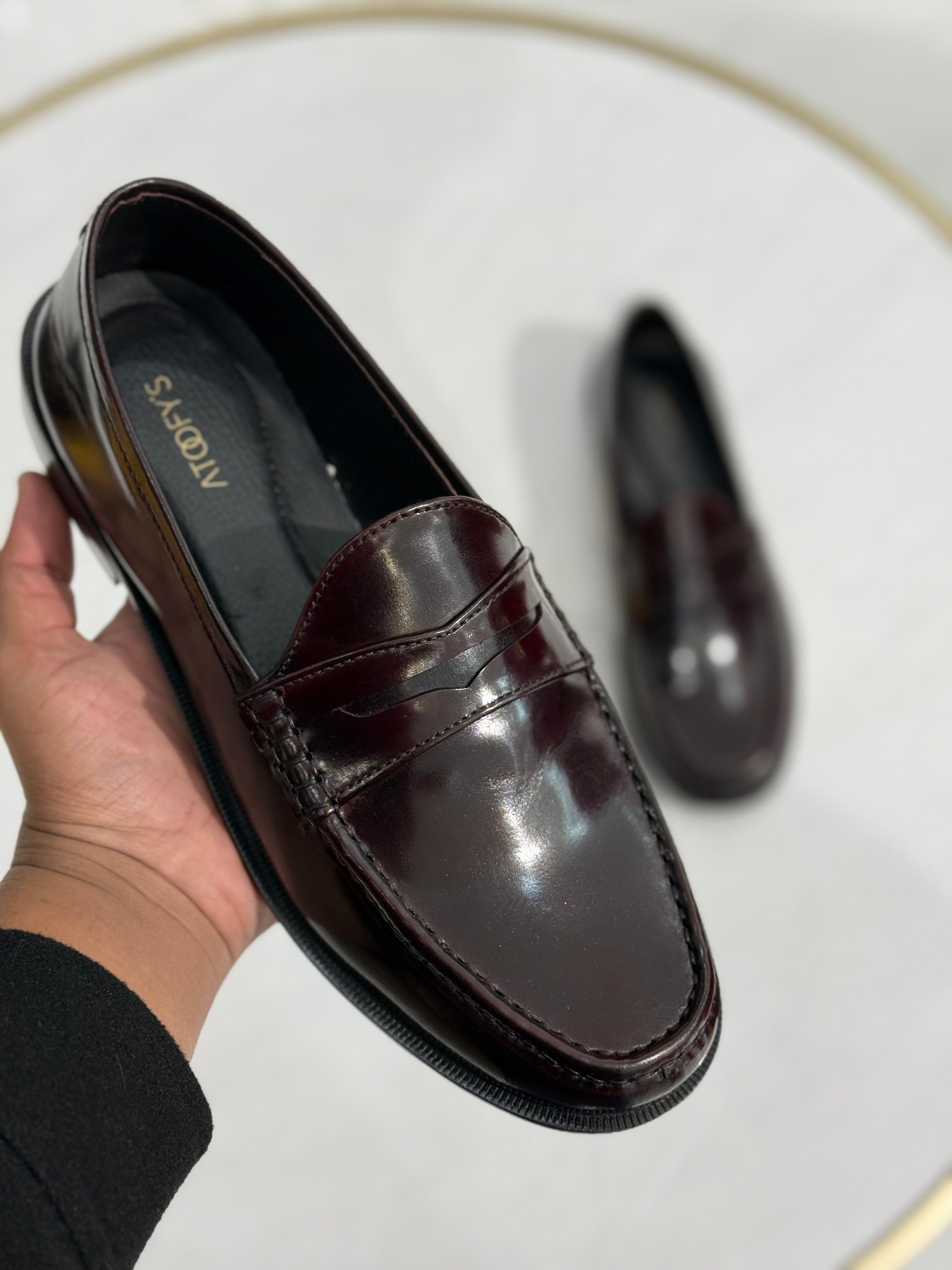 Classic Burgundy Loafers